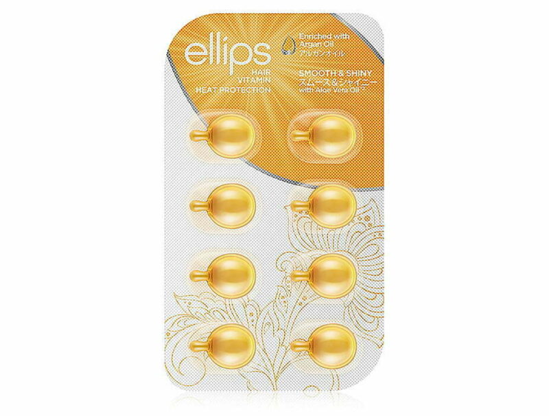 Капсули для волосся "Розкішне сяйво" з олією алое вера Ellips Hair Vitamin Smooth & Shiny (блістер)