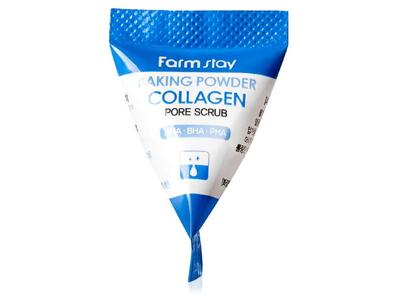 Содовий скраб для обличчя з колагеном FarmStay Baking Powder Collagen Pore Scrub