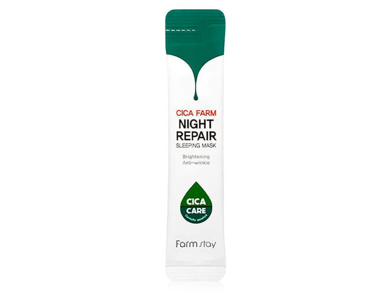 Відновлююча нічна маска з центелою FarmStay Cica Farm Night Repair Sleeping Mask
