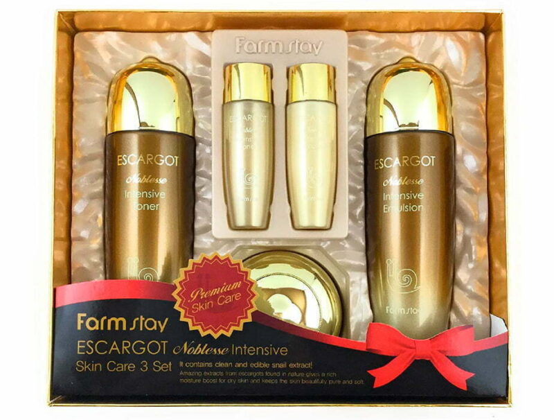 Набір засобів для обличчя з равликом Farmstay Escargot Noblesse Intensive Skin Care 3 Set