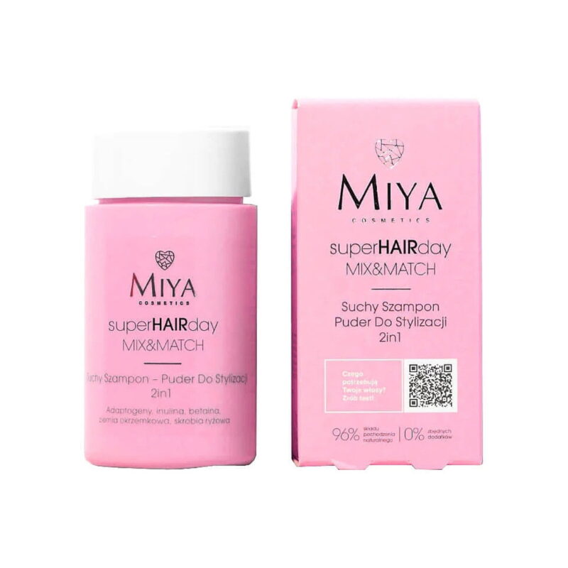 Сухий шампунь 2в1 стайлінг-пудра для волосся MIYA superHAIRday