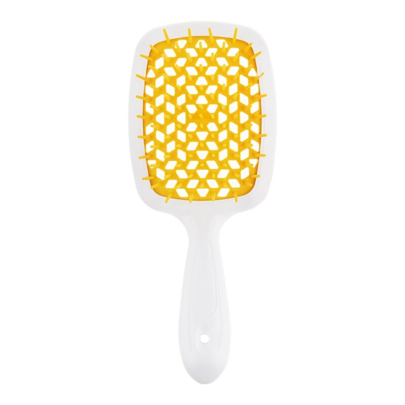 Щітка для волосся Janeke Superbrush (біла з жовтим)