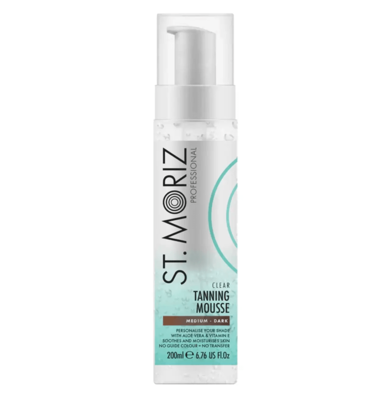 Прозорий автобронзат-мус St.Moriz Pro Clear Mousse Medium-Dark