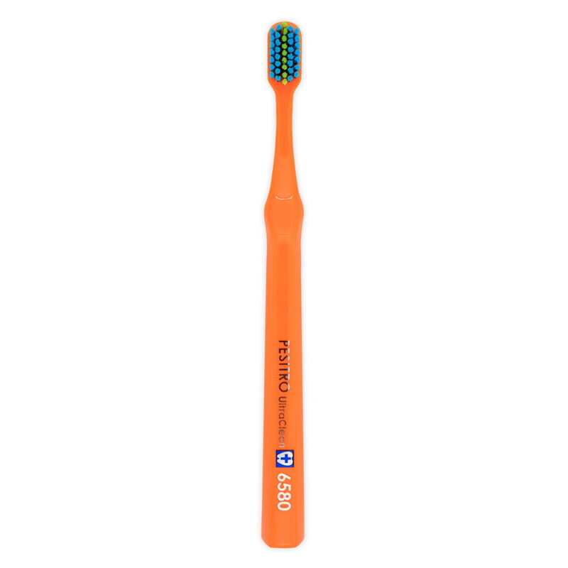 Ортодонтична зубна щітка Pesitro 6580 Ultra soft Ortho (помаранчева)