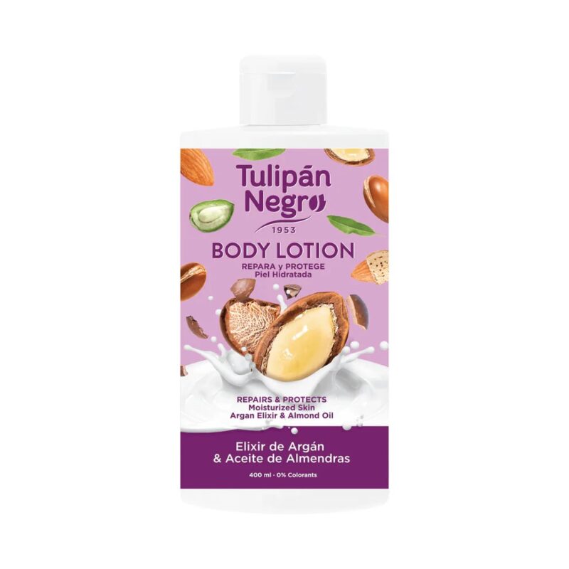 Лосьйон для тіла " Арганова та мигдальна олія" Tulipan Negro Elixir Argan & Almond Oil Body Lotion
