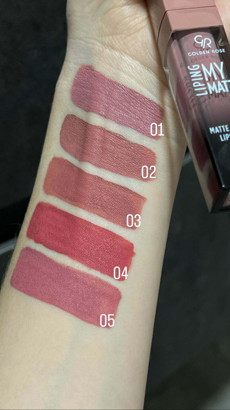 Рідка матова помада Golden Rose Liping My Matte (тон - 01)