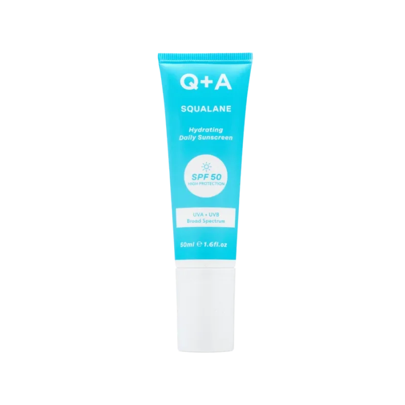 Зволожуючий сонцезахисний крем для обличчя Q+A Squalane Hydrating Daily Sunscreen 50ml