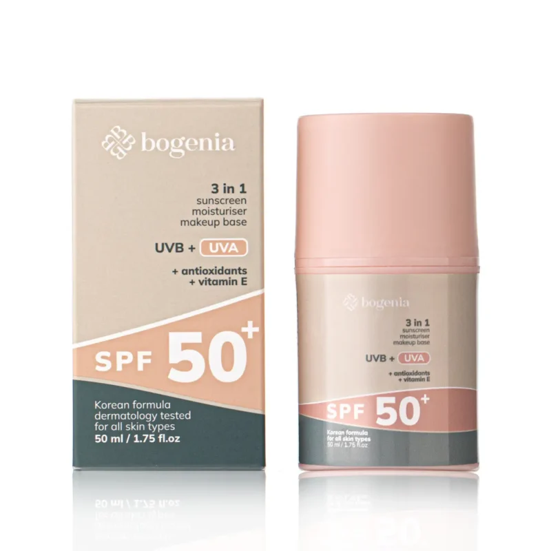 Сонцезахисний крем для обличчя Bogenia Sunscreeen Face Cream SPF 50+