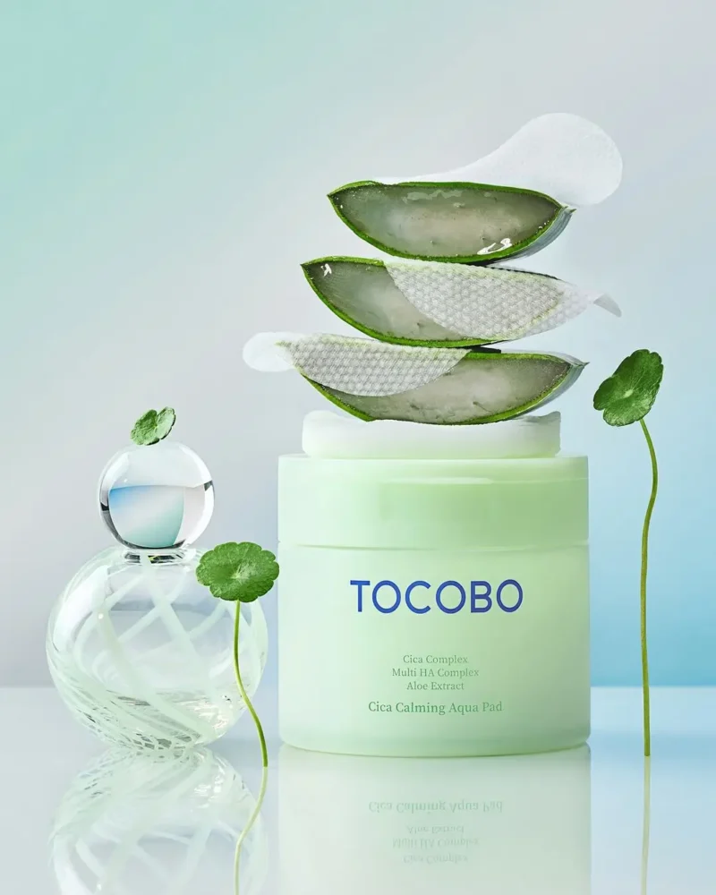 TOCOBO - Cica Calming Aqua Pad - Заспокійливі педи для обличчя - 60шт