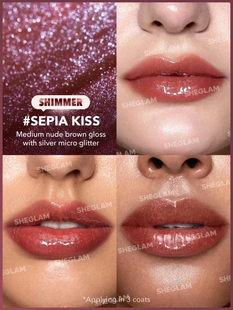 Блиск плампер для губ з шиммером Sheglam  Selpa Kiss