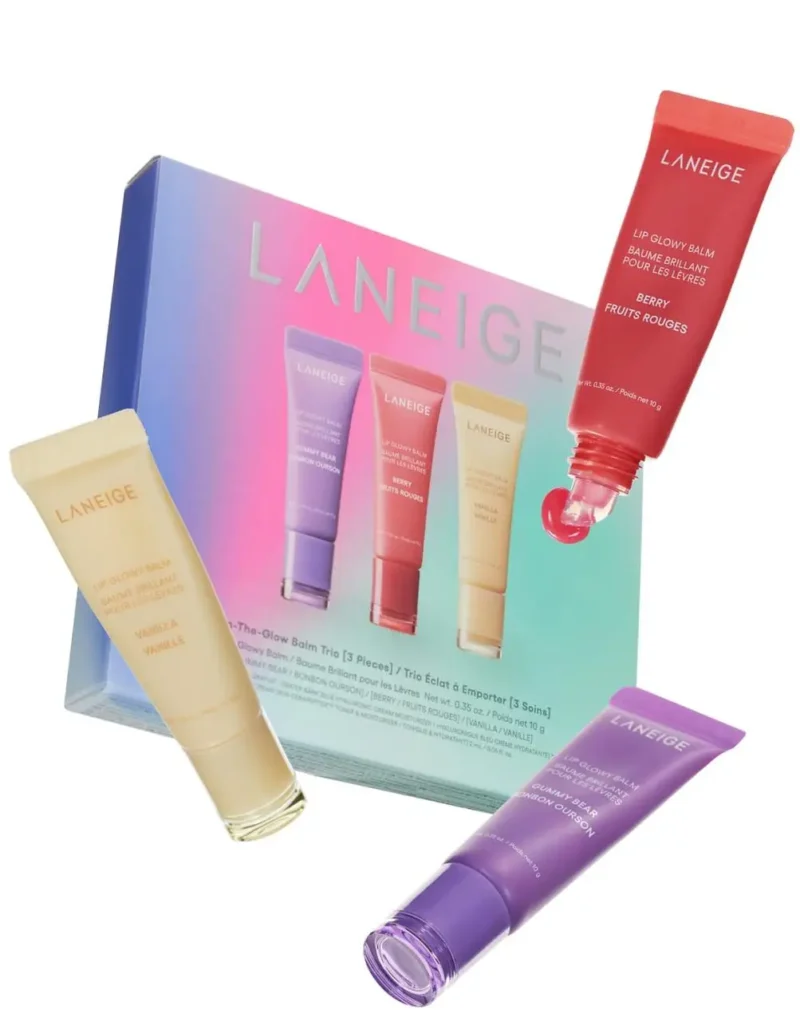 Набір бальзамів для губ Laneige Lip Glowy Balm Trio Set