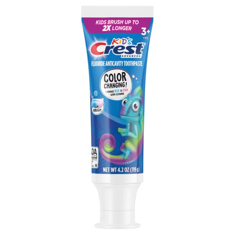 Дитяча зубна паста Crest Kid's Advanced Colour Changing Toothpaste, Bubblegum, 119 г